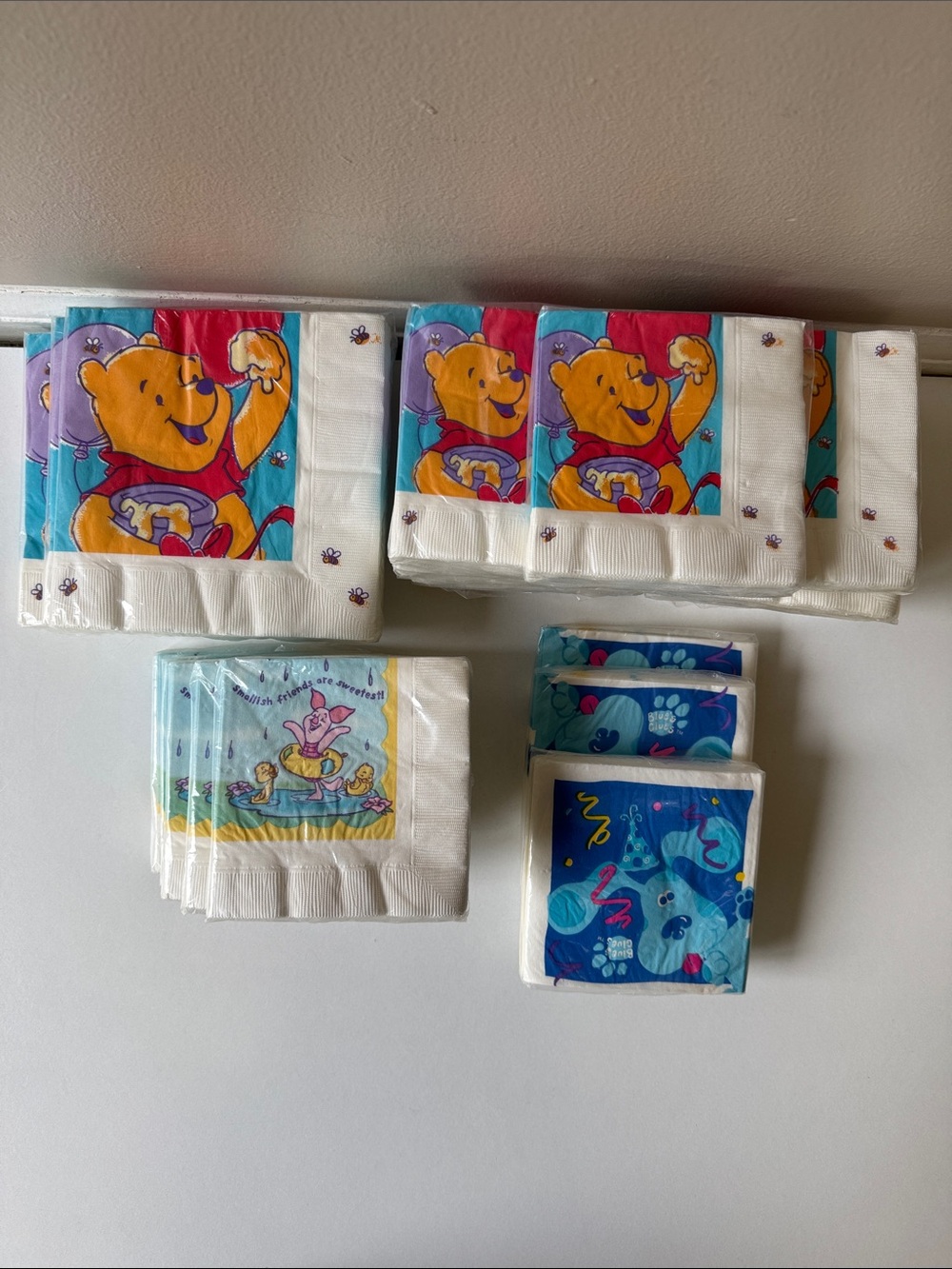 Bundle of Winnie the Pooh, Piglet & Blue’s Glues Party Napkins - 22 Packages New
